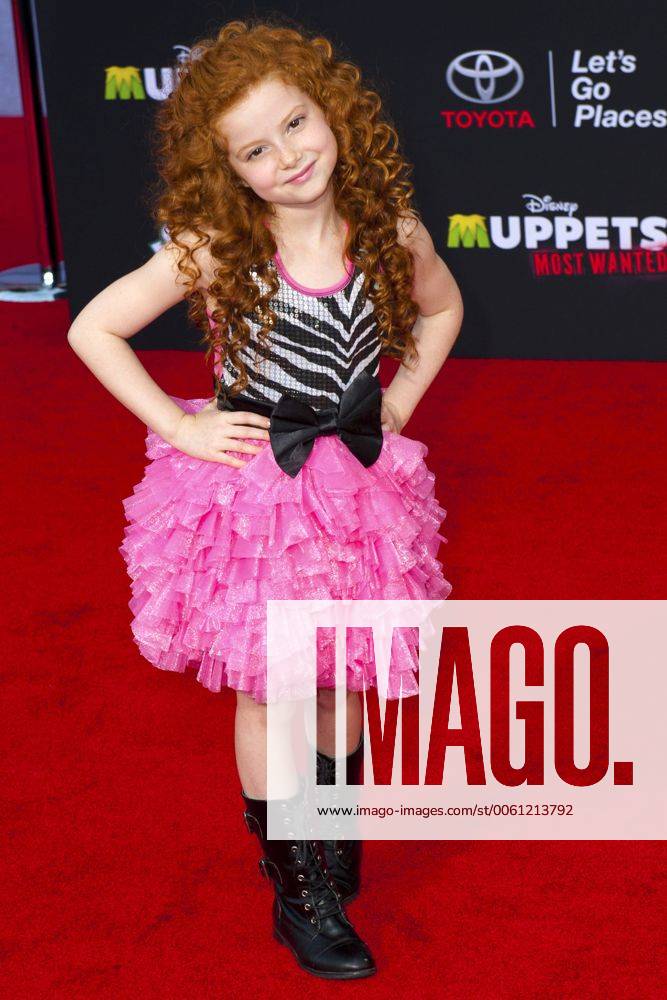 Francesca Capaldi bei der Premiere des Kinofilms Muppets Most Wanted im El Capitan Theatre, Hollywood. Los Angeles, 11.03.2014 Foto:xD.xStarbuckx xFuturexImage