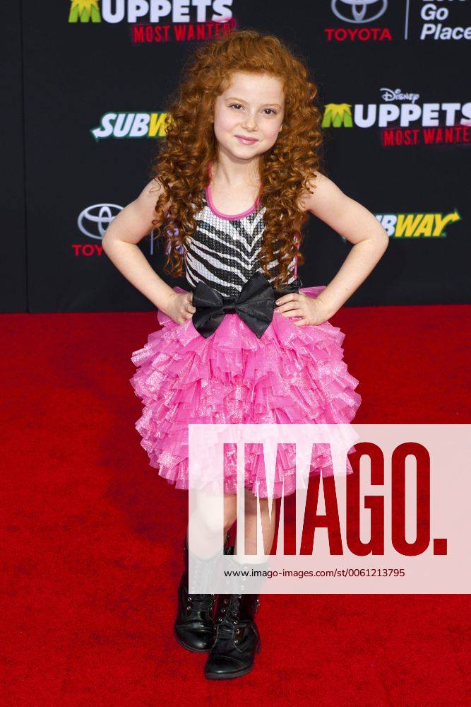 Francesca Capaldi bei der Premiere des Kinofilms Muppets Most Wanted im El Capitan Theatre, Hollywood. Los Angeles, 11.03.2014 Foto:xD.xStarbuckx xFuturexImage