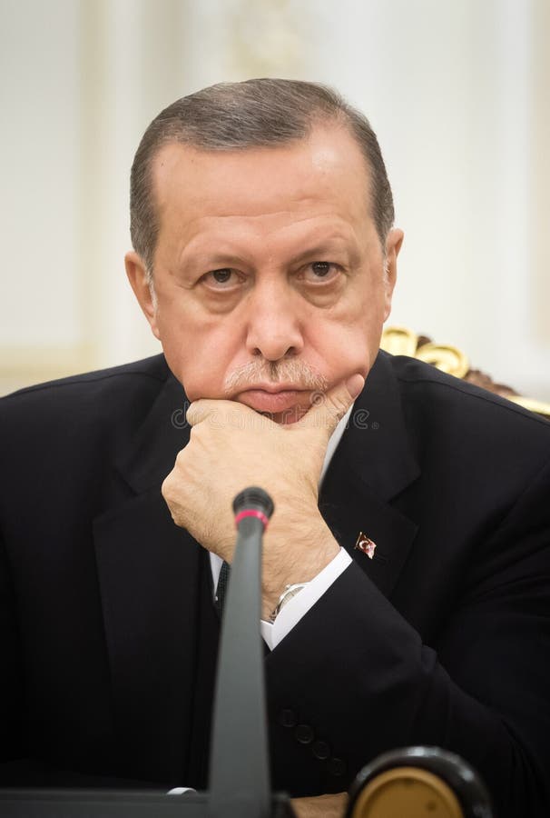 Turkish President Recep Tayyip Erdogan, KIEV, UKRAINE - Oct. 09, 2017: Turkish President Recep Tayyip Erdogan during his official visit to Ukraine