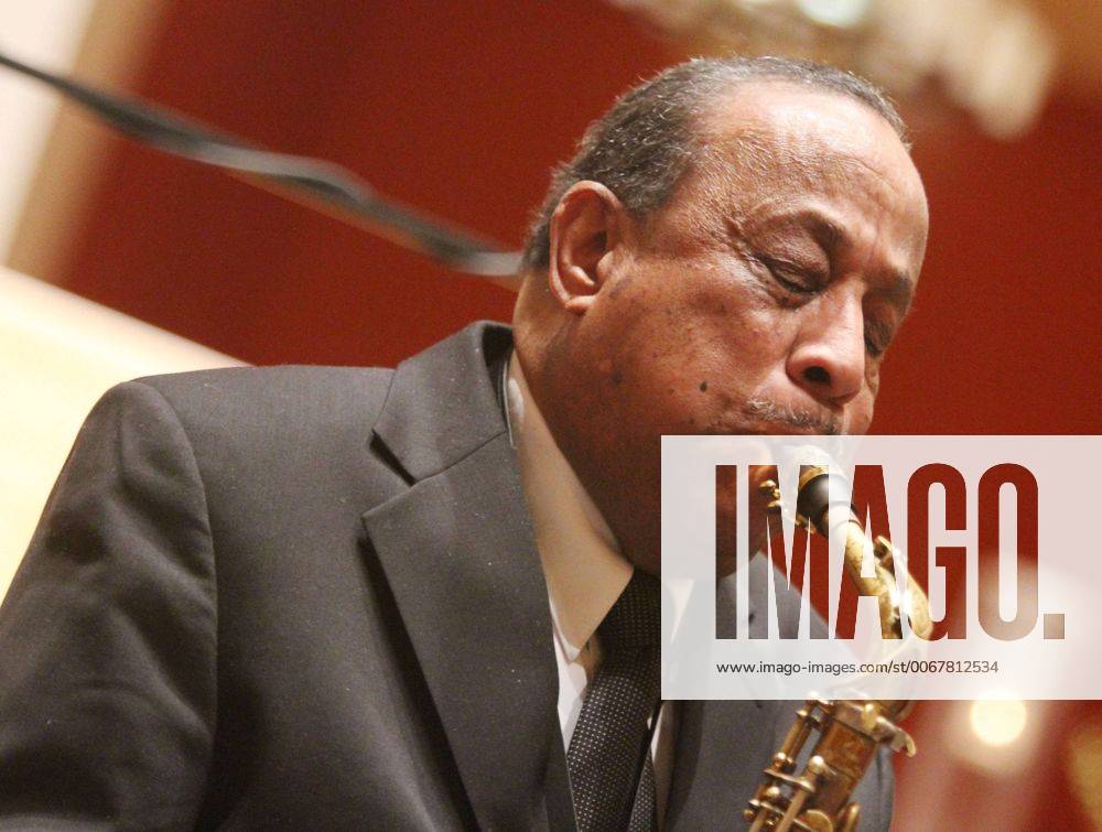 Feb. 1, 2013 - New York, New York, U.S. - Saxophonist NEA jazz master LOU DONALDSON performs at the Justice for Jazz Artists, Coming together as One: Fighting for your Rights on the NYC Club Scene event held at St. Peters Church. The sponsored by Local 802 promotes awareness for musician s pension fund , which none of the top 6 jazz clubs in NYC contribute. - ZUMAk03