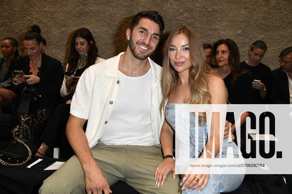 Dennis Gries and Katja Geretschuchin at the Ewa Herzog Fashion Show at Berlin Fashion Week S S 2025 in the König Galerie Berlin, 02 07 2024 Foto:xN.xKubelkax xFuturexImagex herzog_4716