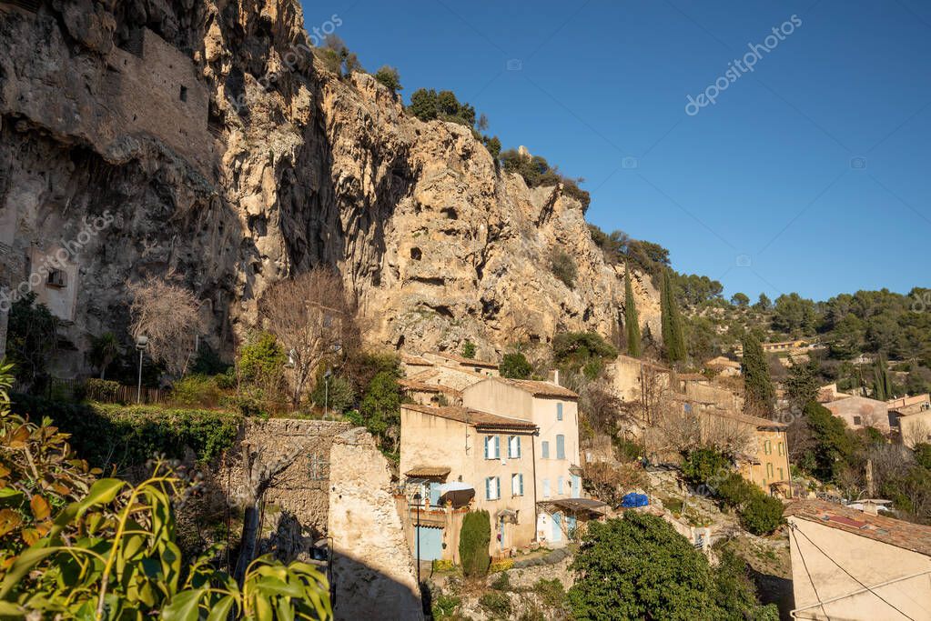 Cotignac is a French village in the Var department of the Provence Alpes Cote d'Azur region. It is famous for its troglodyte dwellings that are carved into tufa cliffs covered with large stalactites, and its two feudal towers from 1033.