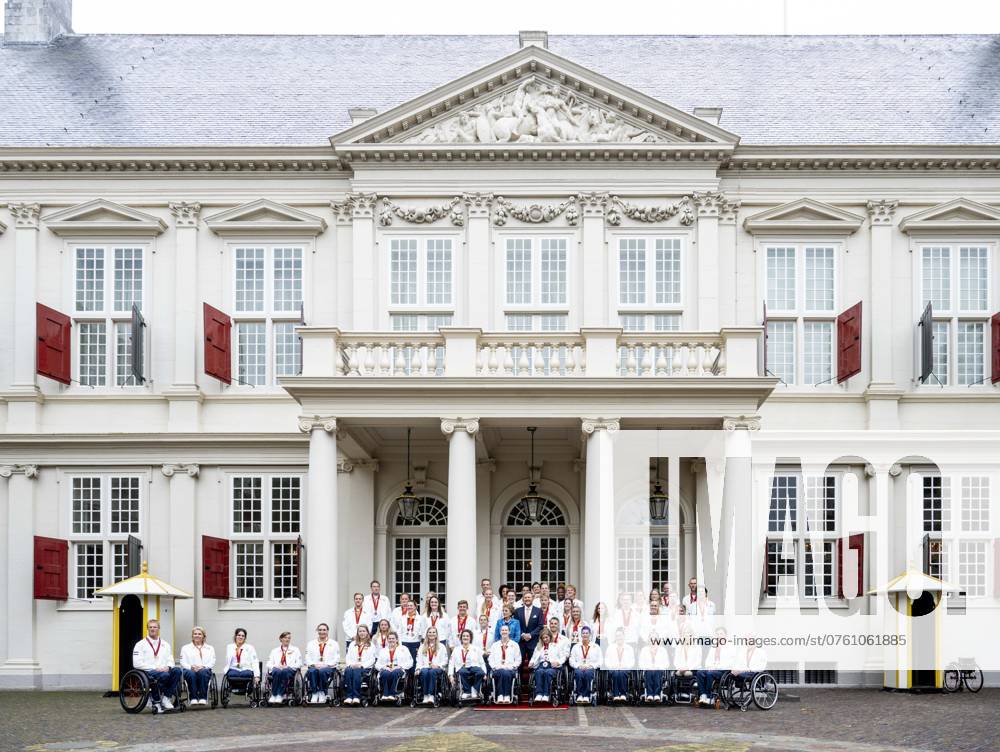 Den Haag, The Netherlands, 2024-09-10 15:40:55 THE HAGUE, 10-09-2024, Noordeinde Palace King Willem Alexander and Princess Margriet of the Netherlands will receive the Dutch medal winners of the 2024 Summer Paralympic Games in Paris at Noordeinde Palace in The Hague on Tuesday afternoon, September 10. PHOTO: NLBeeld Patrick van Emst Credit: NL Beeld Patrick van Emst