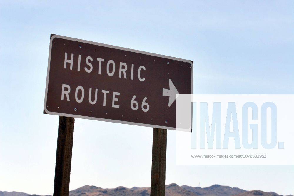 Sep 24, 2006; Barstow, CA, USA; U.S. Route 66 (also known as Route 66 or Will Rogers Highway) was a highway in the U.S. Highway system. One of the original federal routes, US 66 was established on November 11, 1926, though signs did not go up until the following year. It originally ran from Chicago, Illinois through St. Louis, Missouri, Kansas, Oklahoma, Texas, New Mexico, Arizona and California before ending at Los Angeles for a total of 2,448 miles (3,939 km). Route 66 underwent many improvements and realignments. One of those resulted in the movement of the endpoint from Los Angeles to Santa Monica. Contrary to common belief, Route 66 never ran to the ocean; it terminated onto what was then US-101, at the intersection of what is today Lincoln Boulevard and Olympic Boulevard. Route 66 was a major migratory path west, especially during the Dust Bowl of the 1930s, and supported the econo - ZUMAm69_ 20060924_mdm_m69_125