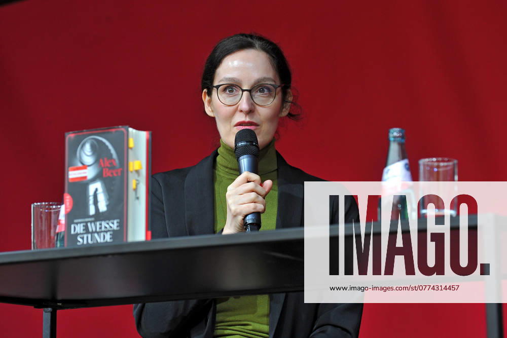 Frankfurt Book Fair 2024 Author Alex Beer actually Daniela Larcher on 20 10 2024 at the Frankfurt Book Fair 20241020MWI011662