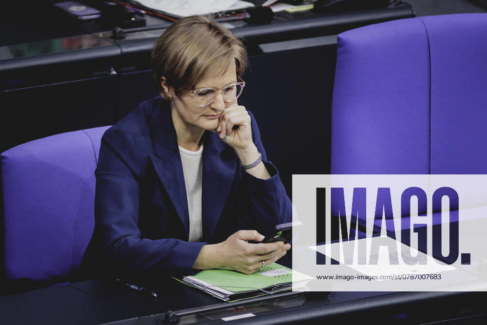 Franziska Brantner, co-chair of Buendnis 90 Die Gruenen, pictured during the last session of the German Bundestag before the Christmas break in Berlin, 20 12 2024 Berlin Germany