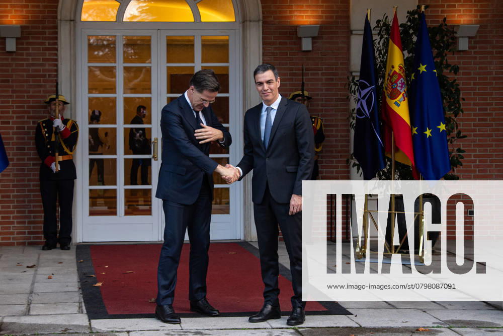 Spanish Prime Minister Pedro Sanchez Meets With NATO Secretary General Mark Rutte The President of the Government of Spain, Pedro Sanchez, holds a meeting with the Secretary General of NATO, Mark Rutte, at the Palacio de la Moncloa in Madrid, Spain, on January 27, 2025. Madrid Spain Spain