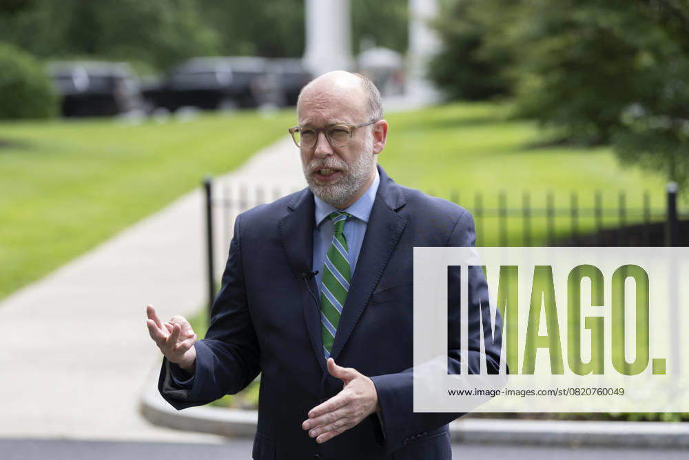 Russell Vought, Director, Office of Management and Budget (OMB) speaks to the media Russell Vought, Director, Office of Management and Budget (OMB) speaks to the media at the White House in Washington, DC, May 22, 2025. Credit: Chris Kleponis CNP AdMedia Washington District of Columbia United States of America