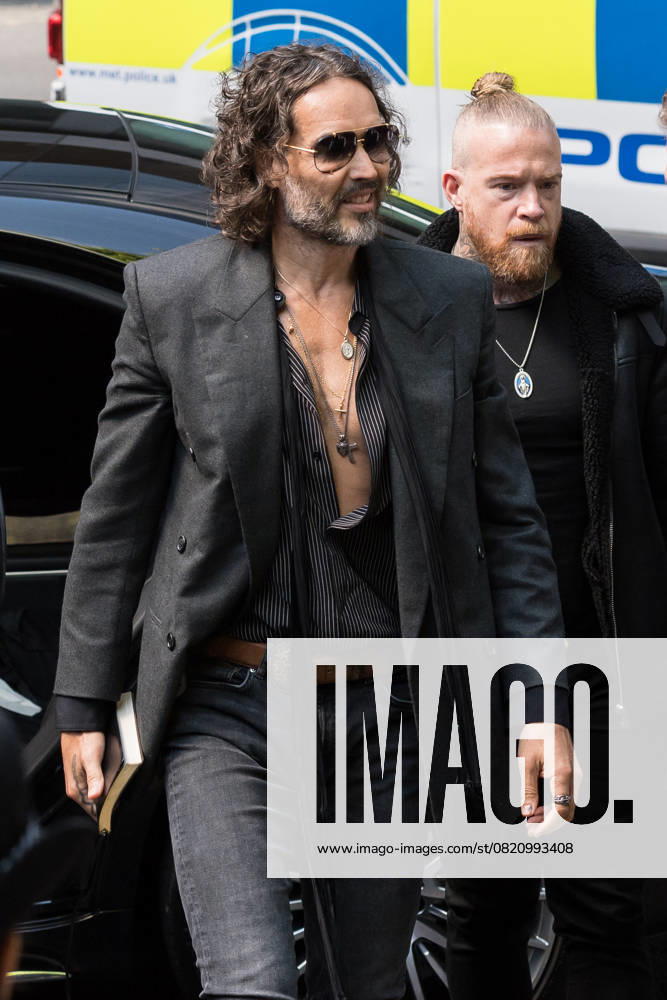 Russell Brand At Southwark Crown Court In London LONDON, UNITED KINGDOM MAY 30, 2025: British actor and comedian Russell Brand arrives at Southwark Crown Court for a plea and trial preparation hearing after being charged with rape, oral rape, indecent assault and two counts of sexual assault, between 1999 and 2005 in Bournemouth and the Westminster area in London, United Kingdom on May 30, 2025. London Greater London United Kingdom
