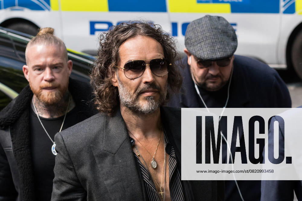 Russell Brand At Southwark Crown Court In London LONDON, UNITED KINGDOM MAY 30, 2025: British actor and comedian Russell Brand arrives at Southwark Crown Court for a plea and trial preparation hearing after being charged with rape, oral rape, indecent assault and two counts of sexual assault, between 1999 and 2005 in Bournemouth and the Westminster area in London, United Kingdom on May 30, 2025. London Greater London United Kingdom