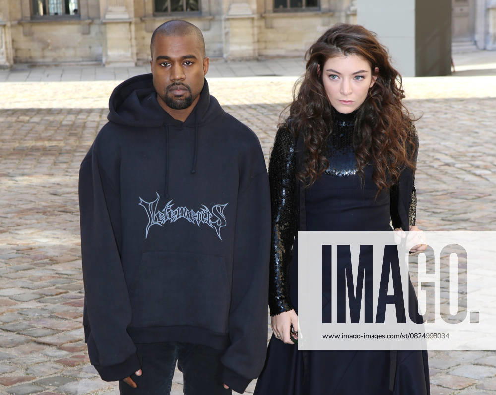 Kanye West and singer Lorde People at Christian Dior fashion show , collection prêt à porter automne hiver 2015 2016, in Paris On march 6th 2015 People at Christian Dior fashion show F W ready to wear 2015 2016 in Paris On march 6th 2015 Paris France