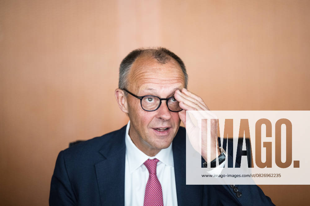 Federal Chancellor Friedrich Merz on 23 07 25 at the Cabinet meeting of the Federal Government in the Chancellery in Berlin Photo Bildgehege Cabinet meeting of the Federal Government
