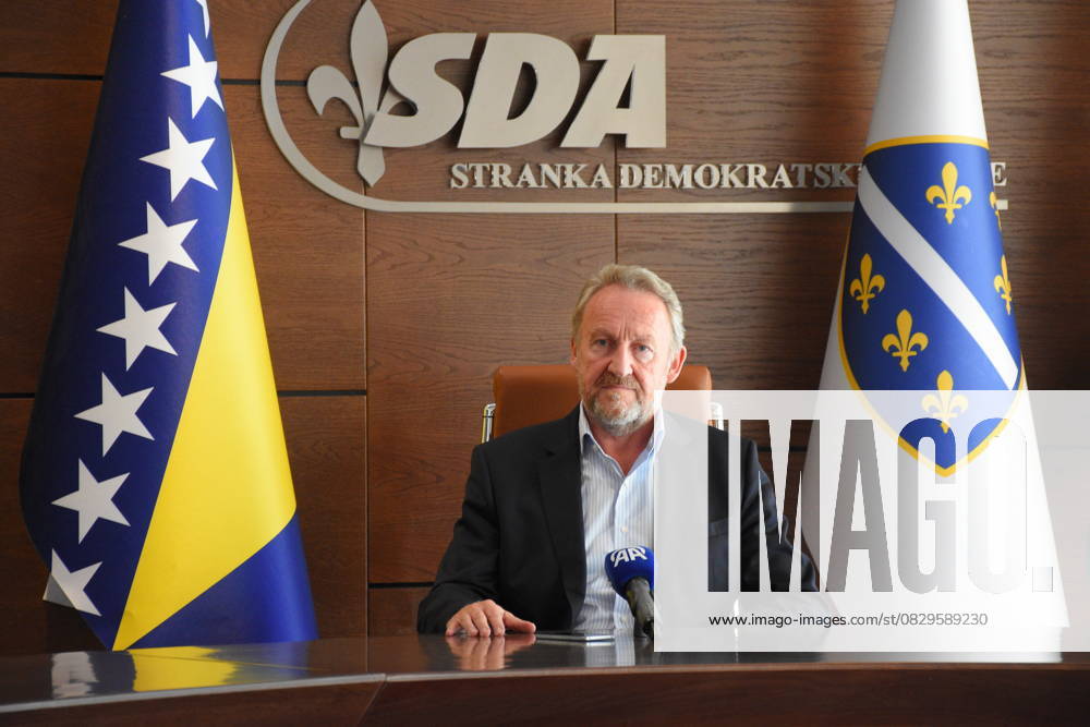 Bakir Izetbegovic talks about his father Aliya Izetbegovic and his sensitivity to Palestinian cause SARAJEVO, BOSNIA AND HERZEGOVINA - OCTOBER 16: Chairman of the Democratic Action Party (SDA) Bakir Izetbegovic is seen during an exclusive interview in Sarajevo, Bosnia and Herzegovina on October 16, 2024. Izetbegovic talked about the first President of Bosnia and Herzegovina Aliya Izetbegovic (not seen), who was also his father, and his sensitivity to the Palestinians. Saraybosna Bosna Hersek. Editorial use only. Please get in touch for any other usage.