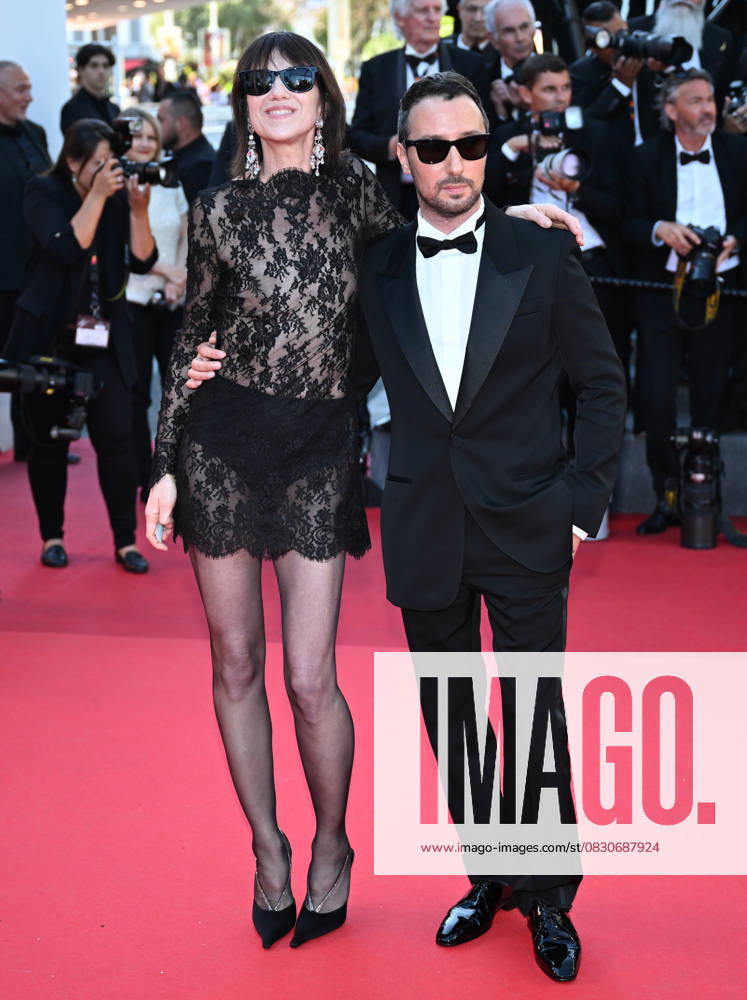 Emilia Perez Red Carpet - The 77th Annual Cannes Film Festival CANNES, FRANCE - MAY 18: Anthony Vaccarello and Charlotte Gainsbourg attend the Emilia Perez Red Carpet at the 77th annual Cannes Film Festival at Palais des Festivals on May 18, 2024 in Cannes, France. Ile-de-France France. Editorial use only. Please get in touch for any other usage.