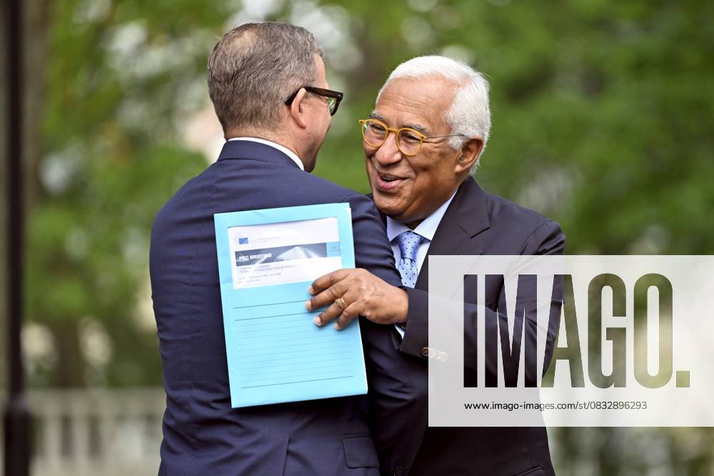 Finnish Prime Minister Petteri Orpo (L) welcomed visiting European Council President Antonio Costa before their meeting at the Prime Minister s official residence Kesäranta in Helsinki, Finland on September 8, 2025. Helsinki Finland