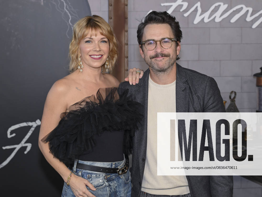 American actress MARY ELIZABETH ELLIS and American actor, writer, and producer CHARLIE DAY attend the Los Angeles red carpet premiere of Netflix s Frankenstein Los Angeles USA - ZUMAb173 20251006_aap_b173_128