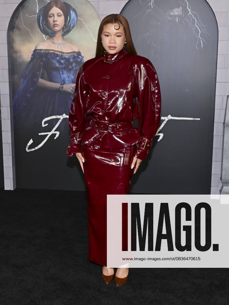 American actress STORM REID attends the Los Angeles red carpet premiere of Netflix s Frankenstein Los Angeles USA - ZUMAb173 20251006_aap_b173_130