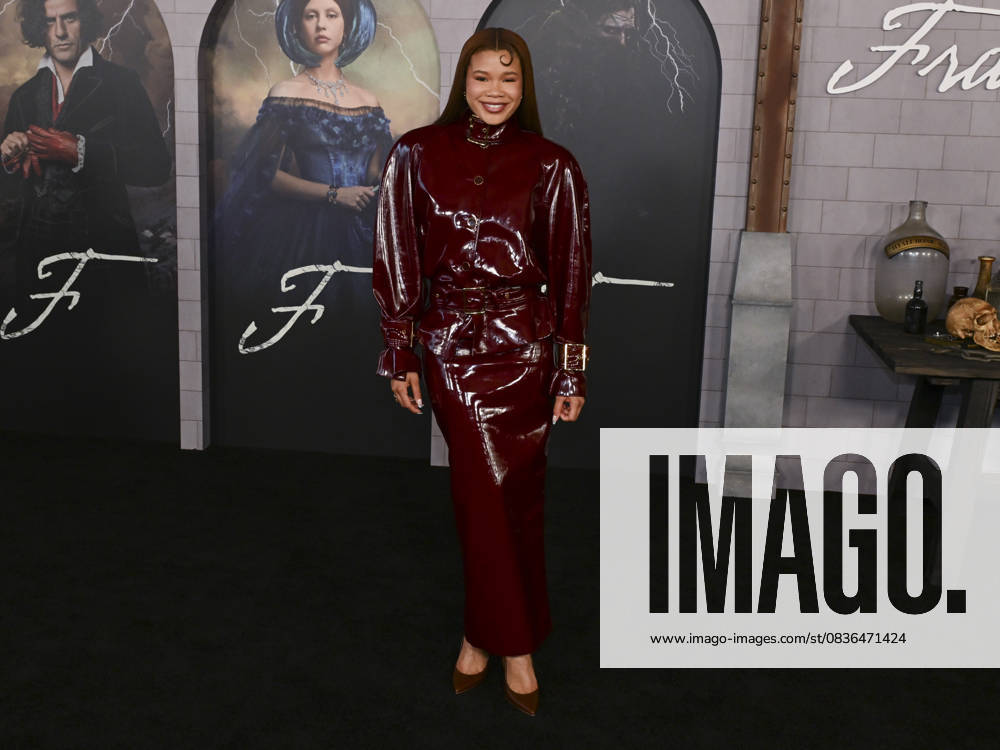 American actress STORM REID attends the Los Angeles red carpet premiere of Netflix s Frankenstein Los Angeles USA - ZUMAb173 20251006_aap_b173_174