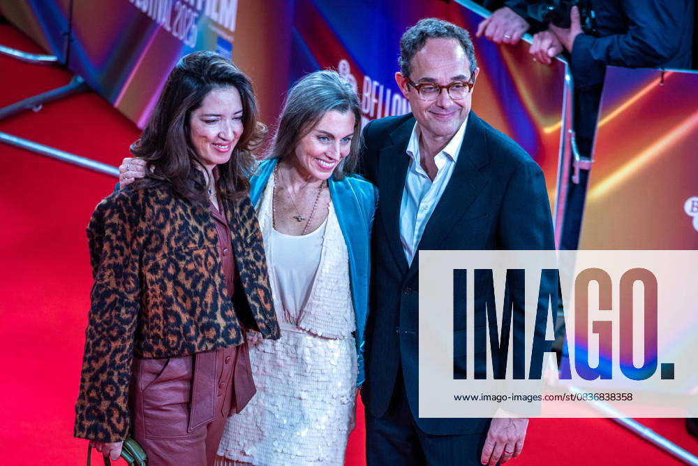 (L-R) Kiska Higgs, Kezia Williams and Niels Swinkels attend the Bugonia Headline Gala at the 69th BFI London Film Festival at The Royal Festival Hall. London United Kingdom - ZUMAs197 20251010_aaa_s197_697