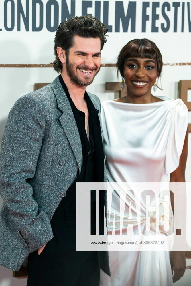 Andrew Garfield and Ayo Edebiri attend the After the Hunt Headline Gala at the 69th BFI London Film Festival at The Royal Festival Hall. London United Kingdom - ZUMAs197 20251011_aaa_s197_273