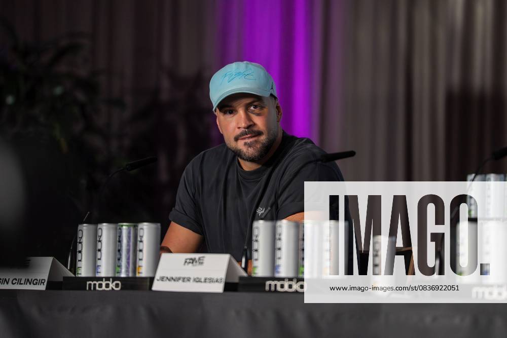Press conference Fame Fighting 2025 Yasin Cilingir at the press conference for Fame Fighting 2025 on 11 10 2025 at the Atlantic Hotel Essen Essen Atlantic Hotel Nordrhein Westfalen