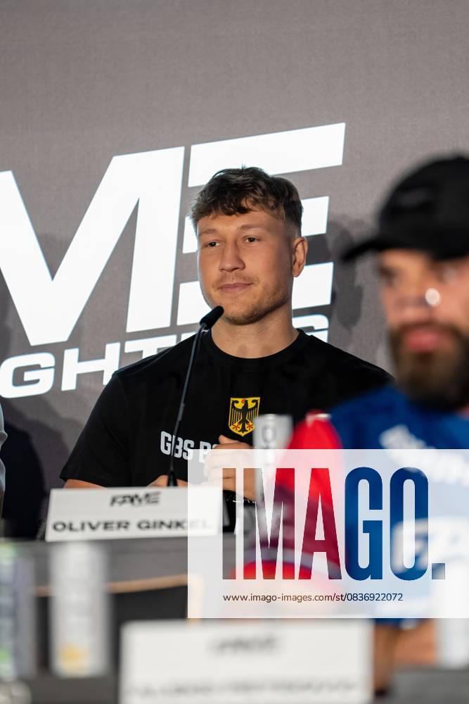 Press conference Fame Fighting 2025 Oliver Ginkel at the press conference for Fame Fighting 2025 on 11 10 2025 at the Atlantic Hotel Essen Essen Atlantic Hotel Nordrhein Westfalen