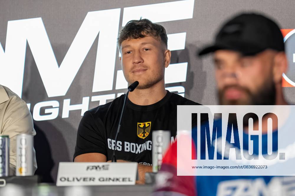 Press conference Fame Fighting 2025 Oliver Ginkel at the press conference for Fame Fighting 2025 on 11 10 2025 at the Atlantic Hotel Essen Essen Atlantic Hotel Nordrhein Westfalen