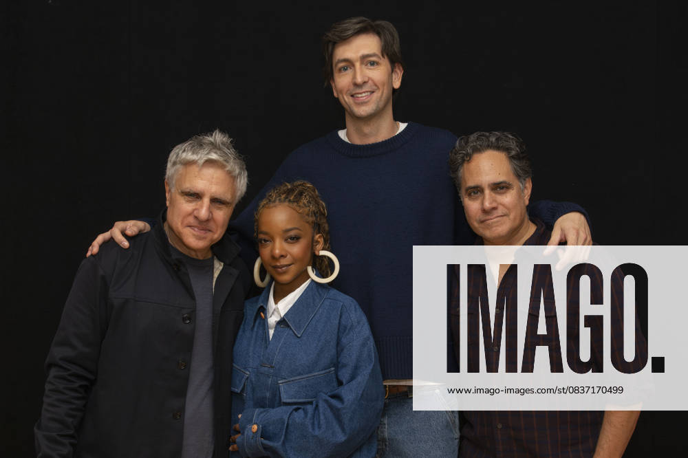 The Cast and Creatives of Gruesome Playground Injuries on Broadway pose for photos to promote the opening of their new show at Atlantic Theater Company in New York. 14 October 2025. New York USA - ZUMAa265 20251014_zep_a265_011