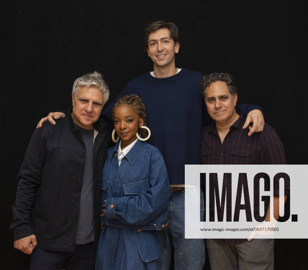 The Cast and Creatives of Gruesome Playground Injuries on Broadway pose for photos to promote the opening of their new show at Atlantic Theater Company in New York. 14 October 2025. New York USA - ZUMAa265 20251014_zep_a265_012