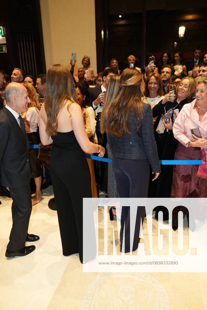 Spanish King Felipe VI and Queen Letizia with Princess Leonor de Borbon and Sofia de Borbon during the celebration of the 33th edition of the concert of the Princess of Asturias Awards 2025 in Oviedo, on Thursday 23 October 2025. Cordon Press