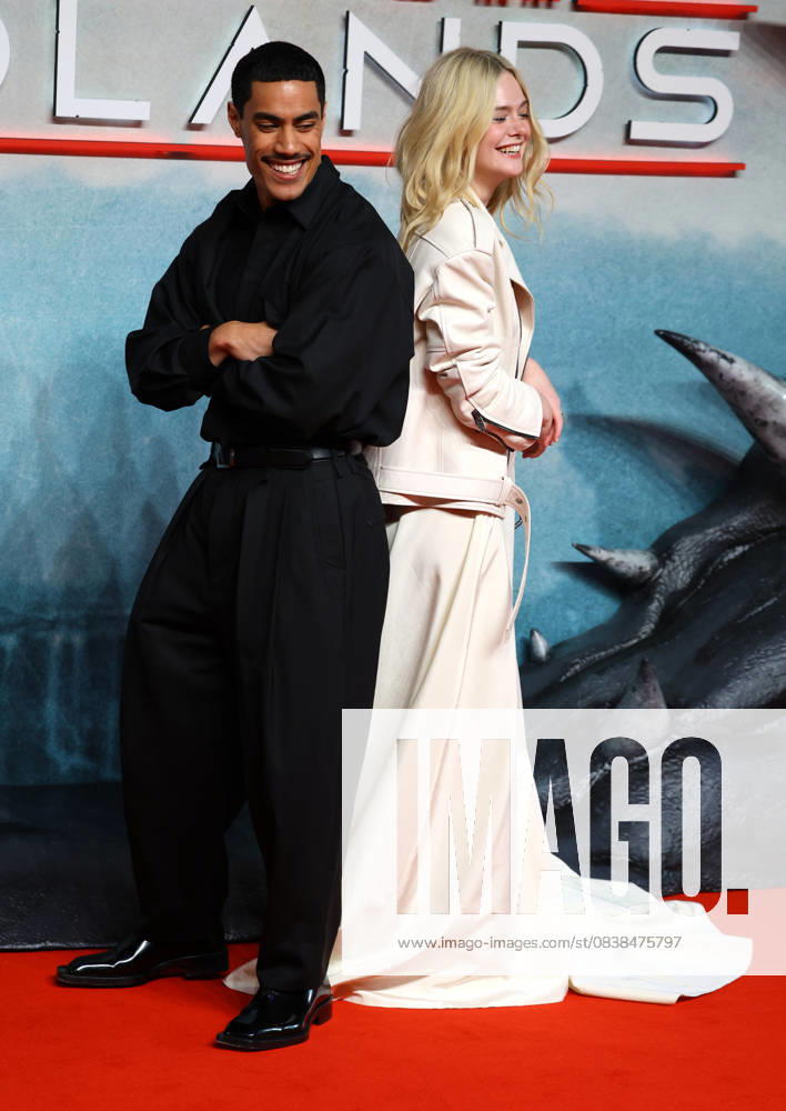 Dimitrius Schuster-Koloamatangi and Elle Fanning attend the UK Special Screening of Predator: Badlands at BFI IMAX. London United Kingdom - ZUMAs197 20251027_aaa_s197_088