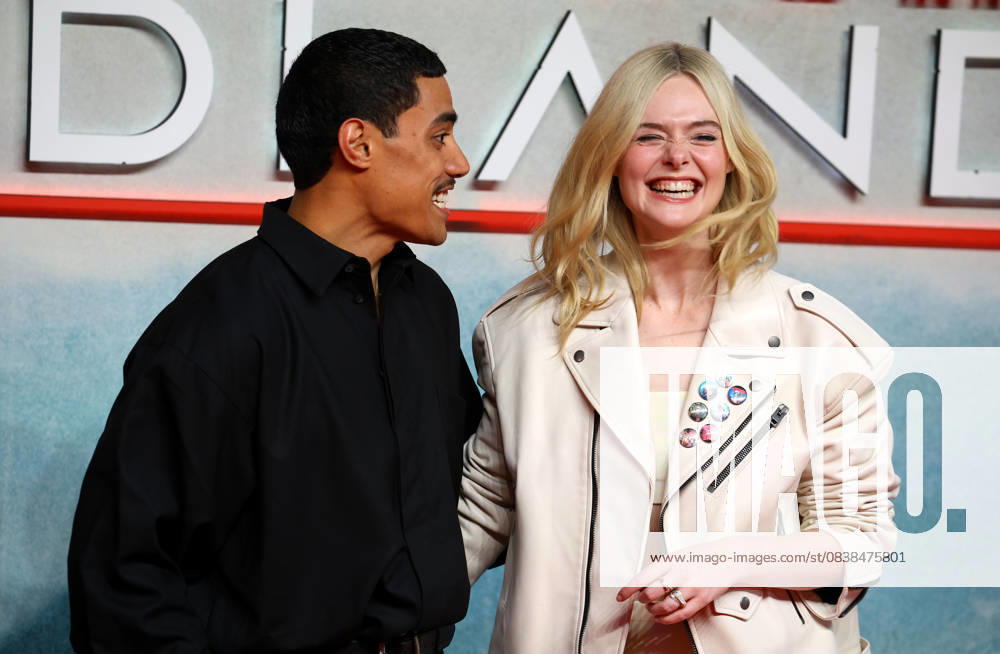 Dimitrius Schuster-Koloamatangi and Elle Fanning attend the UK Special Screening of Predator: Badlands at BFI IMAX. London United Kingdom - ZUMAs197 20251027_aaa_s197_090