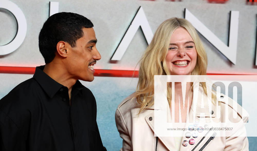 Dimitrius Schuster-Koloamatangi and Elle Fanning attend the UK Special Screening of Predator: Badlands at BFI IMAX. London United Kingdom - ZUMAs197 20251027_aaa_s197_100