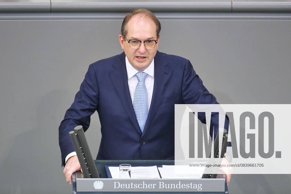 German Bundestag 37 Bundestag session Federal Minister of the Interior Alexander Dobrindt CSU