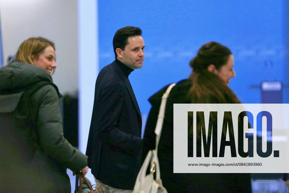 Konrad Adenauer Haus CDU Federal Executive Committee meeting Wiebke Winter left and Junge Union leader Johannes Winkel center arrive