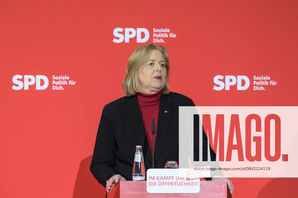 In the picture, from left Baerbel Bas, GER, Berlin, Topic SPD debates democracy in digital spaces with experts