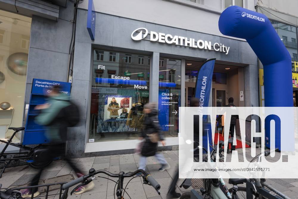 Illustration picture taken during the opening of the Decathlon City sports goods store in Brussels on Thursday 11 December 2025. NICOLASxMAETERLINCK 148140401