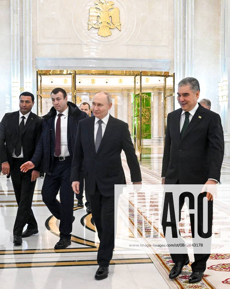 Turkmenistan Russia 9069800 12.12.2025 Russian President Vladimir Putin and Chairman of the People s Council of Turkmenistan (Khalk Maslahaty) Gurbanguly Berdimuhamedov attend a meeting in Ashgabat, Turkmenistan. Kristina Kormilitsyna Sputnik Ashgabad Turkmenistan