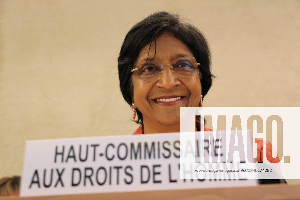 Navi Pillay speaks at the 26th session of UNCHR GENEVA, SWITZERLAND - JUNE 10: United Nations High Commissioner for Human Rights Navanethem Pillay speaks about Syrian people during the 26th session of The United Nations Commission on Human Rights (UNCHR) in Geneva, Belgium on June 10, 2014. Geneve Isviçre. Editorial use only. Please get in touch for any other usage.