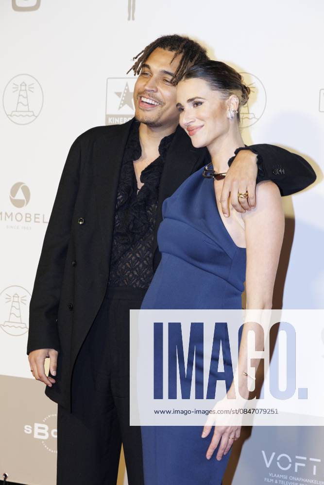 Television Presenter Aster Nzeyimana and Actress Lize Fereyn pictured on the red carpet at the arrival for the award ceremony of the Ensors Flemish film prizes, as part of the Ostend Film Festival (18th edition) (30 01-07 02), Saturday 07 February 2026, in Oostende. NICOLASxMAETERLINCK 161909295