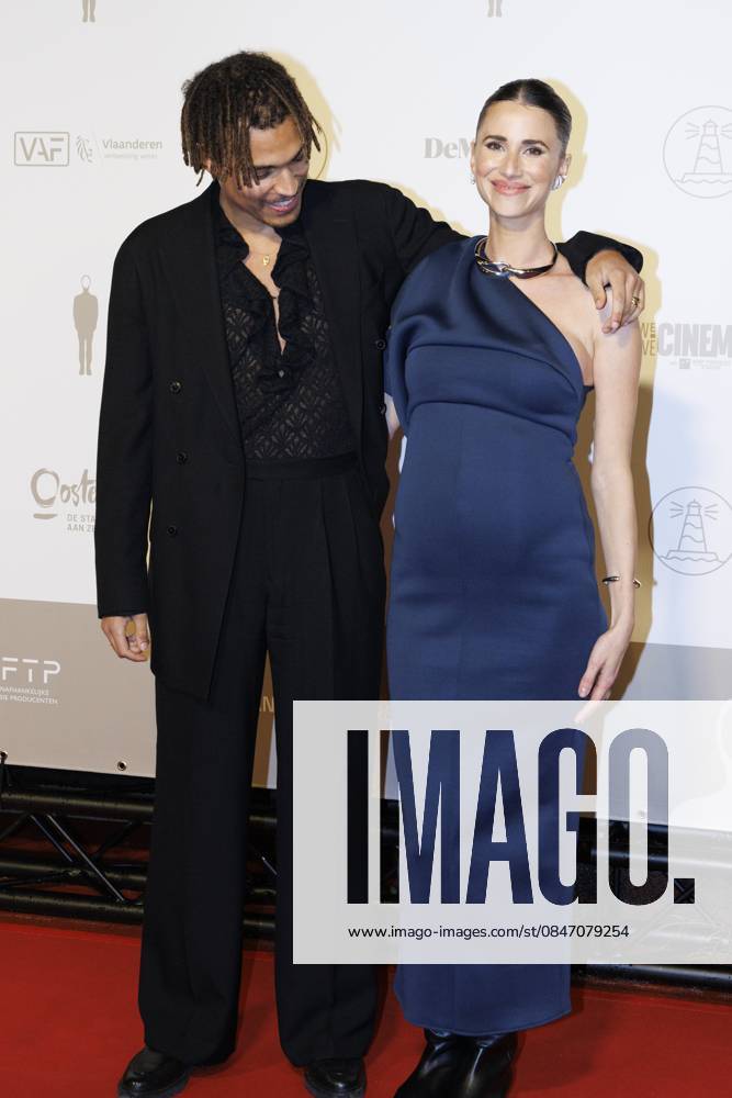 Television Presenter Aster Nzeyimana and Actress Lize Fereyn pictured on the red carpet at the arrival for the award ceremony of the Ensors Flemish film prizes, as part of the Ostend Film Festival (18th edition) (30 01-07 02), Saturday 07 February 2026, in Oostende. NICOLASxMAETERLINCK 161909353