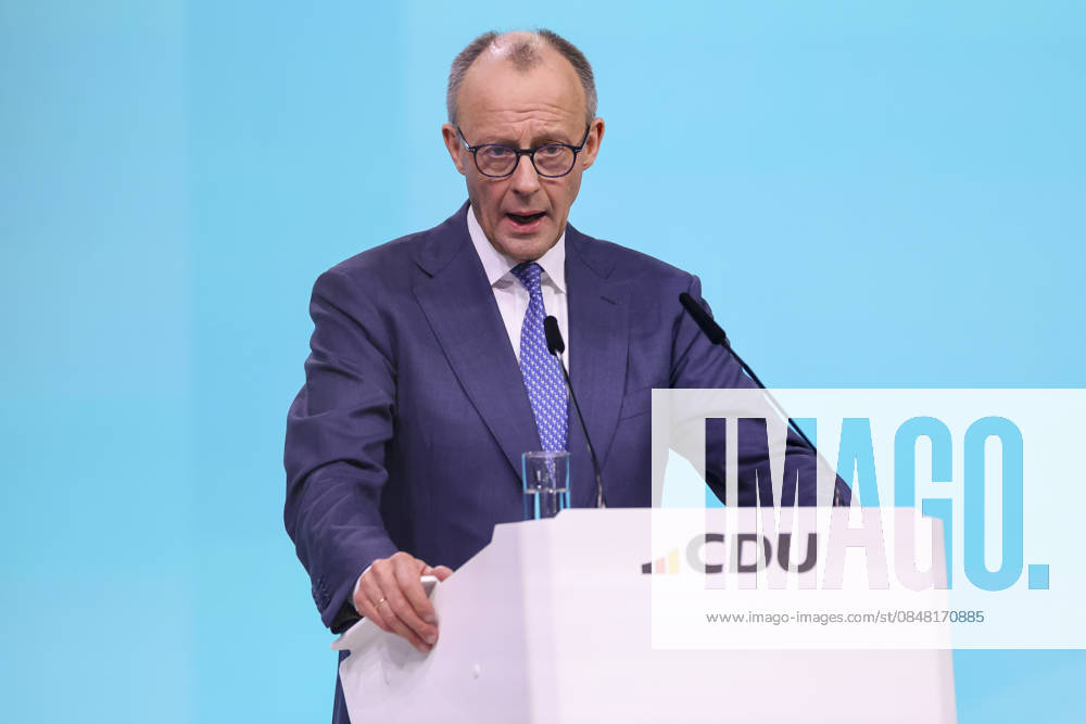 Federal Chancellor Friedrich Merz addresses the delegates, 1 day, 38 Party Congress of the CDU Germany, Landesmesse on February 20, 2026 in Stuttgart, Germany Photo by Marco Steinbrenner DeFodi Images Federal Chancellor Friedrich Merz addresses the delegates, 1 day, 38 Party Congress of the CDU Germany, Landesmesse, February 20, 2026 in Stuttga