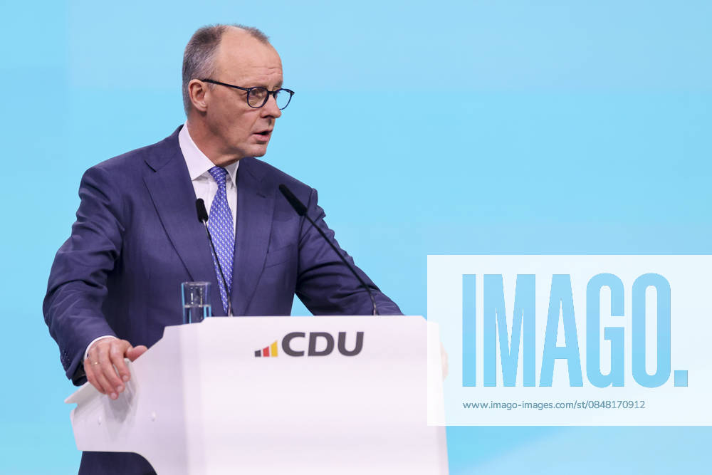 Federal Chancellor Friedrich Merz addresses the delegates, 1 day, 38 Party Congress of the CDU Germany, Landesmesse on February 20, 2026 in Stuttgart, Germany Photo by Marco Steinbrenner DeFodi Images Federal Chancellor Friedrich Merz addresses the delegates, 1 day, 38 Party Congress of the CDU Germany, Landesmesse, February 20, 2026 in Stuttga