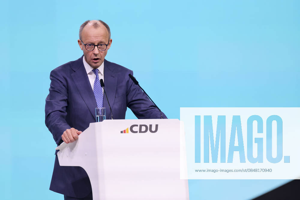 Federal Chancellor Friedrich Merz addresses the delegates, 1 day, 38 Party Congress of the CDU Germany, Landesmesse on February 20, 2026 in Stuttgart, Germany Photo by Marco Steinbrenner DeFodi Images Federal Chancellor Friedrich Merz addresses the delegates, 1 day, 38 Party Congress of the CDU Germany, Landesmesse, February 20, 2026 in Stuttga
