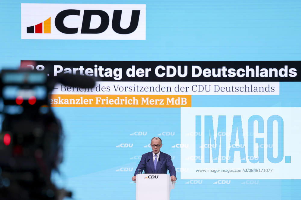 Federal Chancellor Friedrich Merz addresses the delegates, 1 day, 38 Party Congress of the CDU Germany, Landesmesse on February 20, 2026 in Stuttgart, Germany Photo by Marco Steinbrenner DeFodi Images Federal Chancellor Friedrich Merz addresses the delegates, 1 day, 38 Party Congress of the CDU Germany, Landesmesse, February 20, 2026 in Stuttga