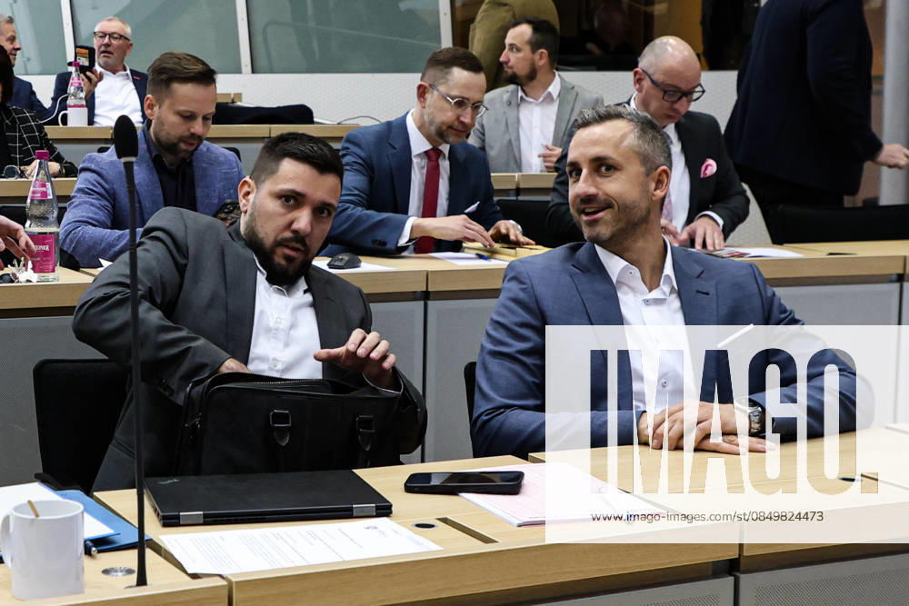 Parliamentary Group Chairman Ulrich Siegmund AfD, Saxony-Anhalt and Tobias Rausch AfD Meeting in the State Parliament of Saxony-Anhalt on the subject of the Members of Parliament Act on Parliamentary Reform 2026