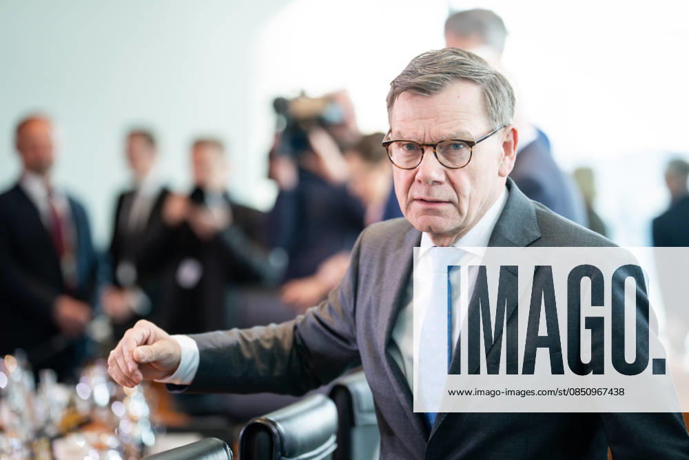 Federal Cabinet meeting, 18 03 2026, Berlin, Dr. Johann David Wadephul, Federal Minister of Foreign Affairs in the run-up to the cabinet meeting, Federal Cabinet meeting at the Federal Chancellery in Berlin Berlin Berlin Germany