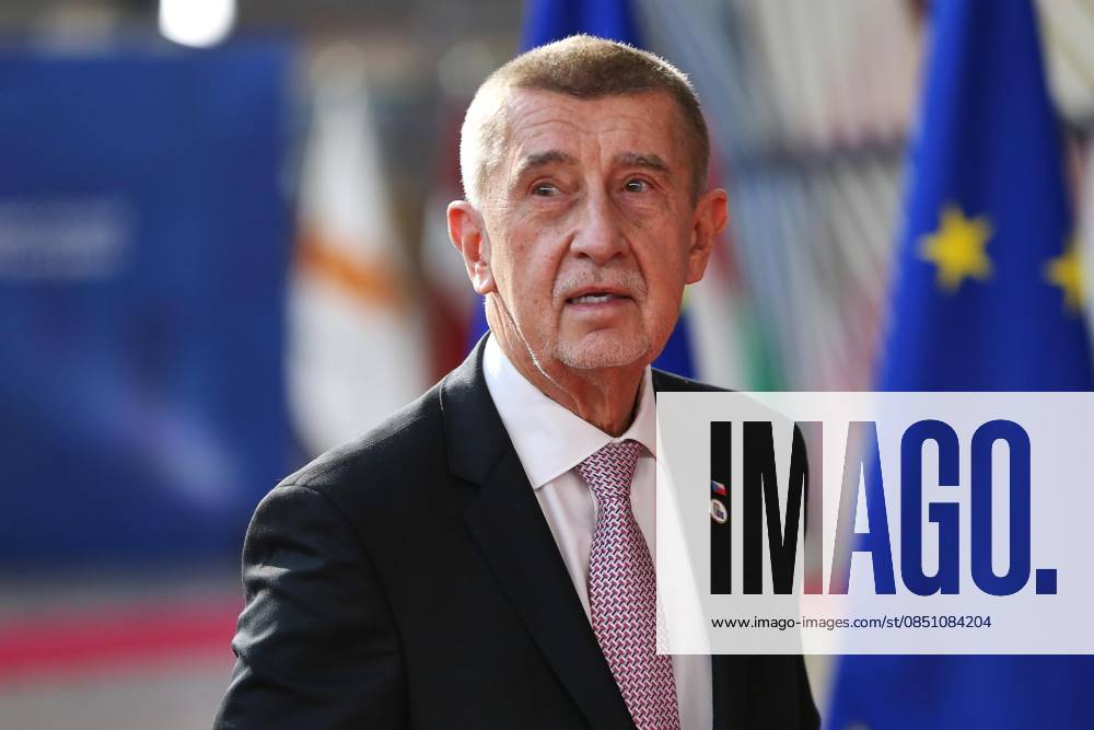 Europe Building EU Summit Andrej Babis, Prime Minister of the Czech Republic, arrives