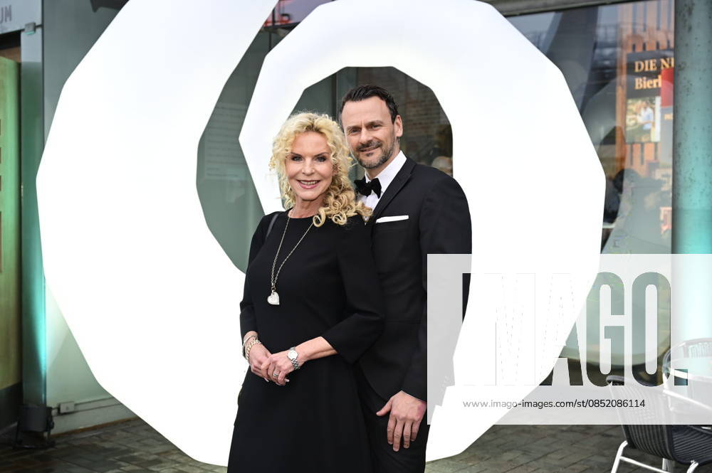 Victoria Herrmann with husband David Böthig at the 9 Windflüchter Charity Gala 2026 in aid of the Betroffen˜ foundation in the Störtebeker Brauquartier Stralsund