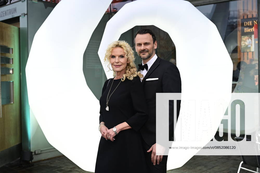 Victoria Herrmann with husband David Böthig at the 9 Windflüchter Charity Gala 2026 in aid of the Betroffen˜ foundation in the Störtebeker Brauquartier Stralsund